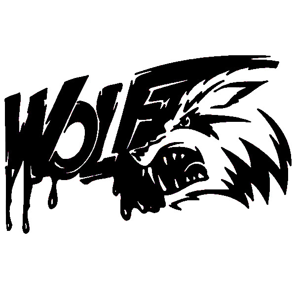 برچسب بدنه خودرو مهدیار طرح wolf کد sw100